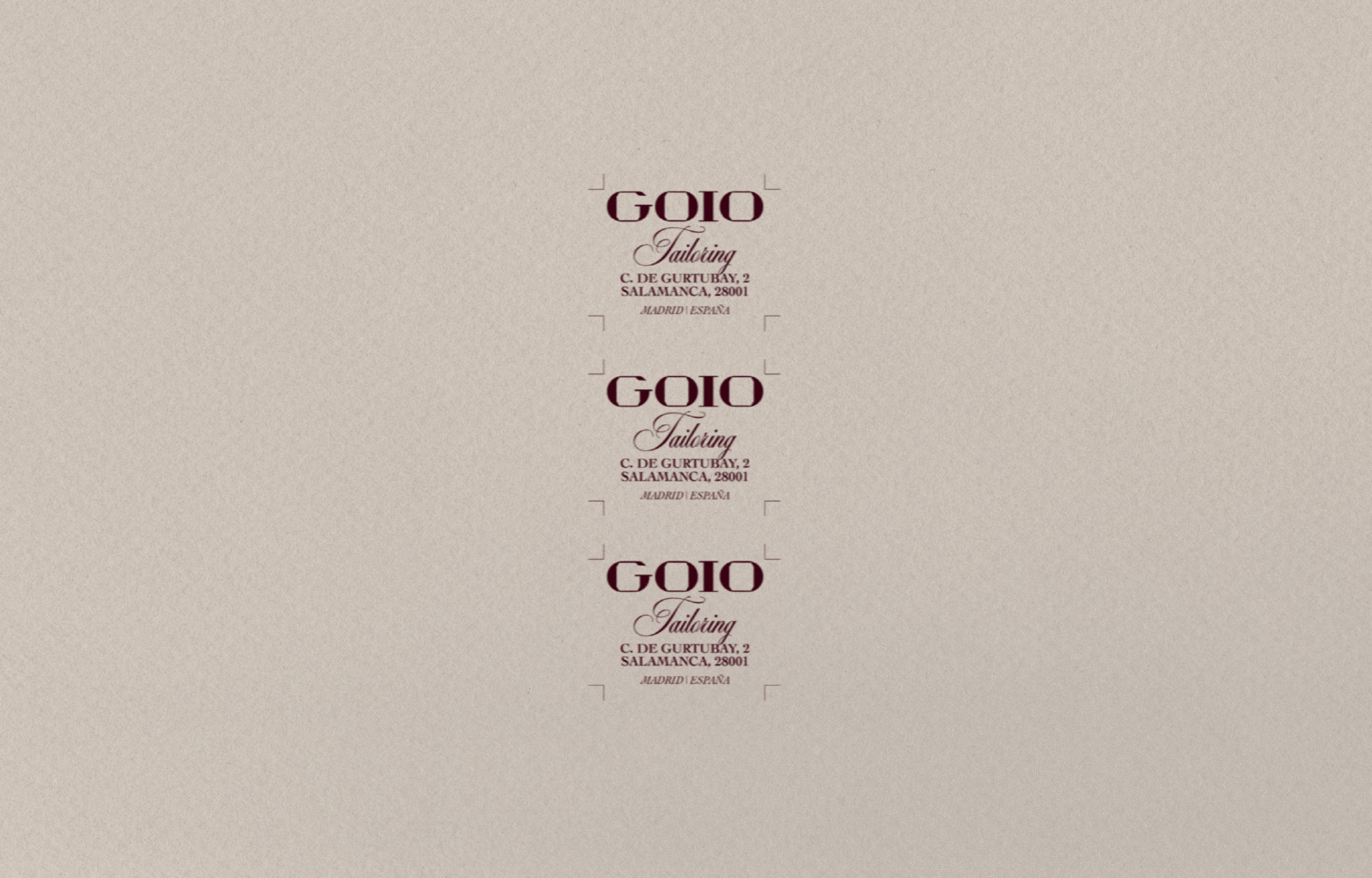 Goio branding — project card image